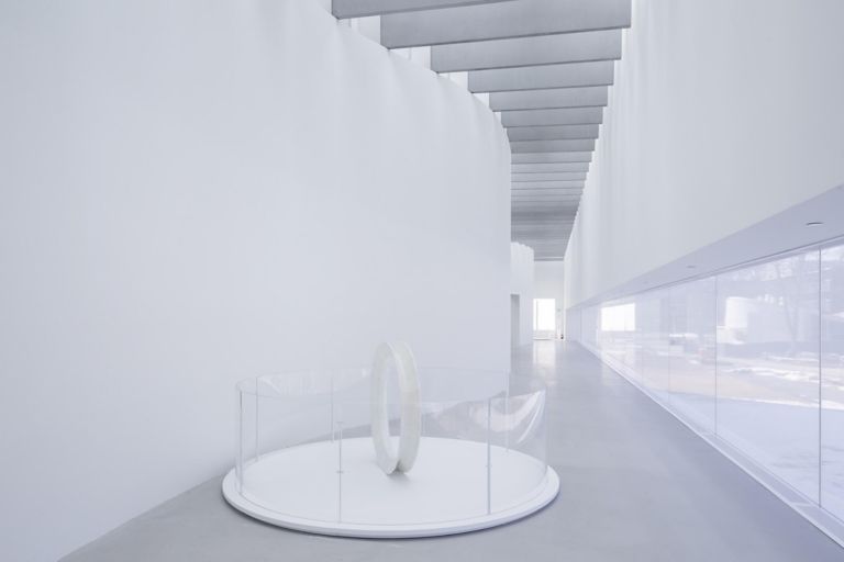 white walls in the building 